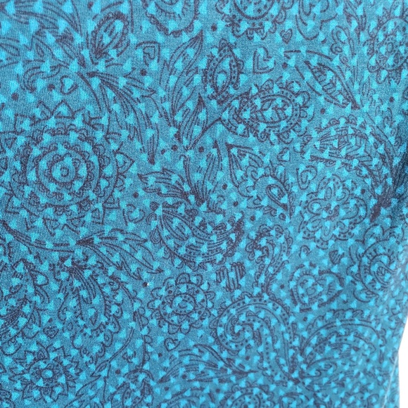 NWOT Lularoe Julia Extra Small Blue Paisley Print - Picture 5 of 8